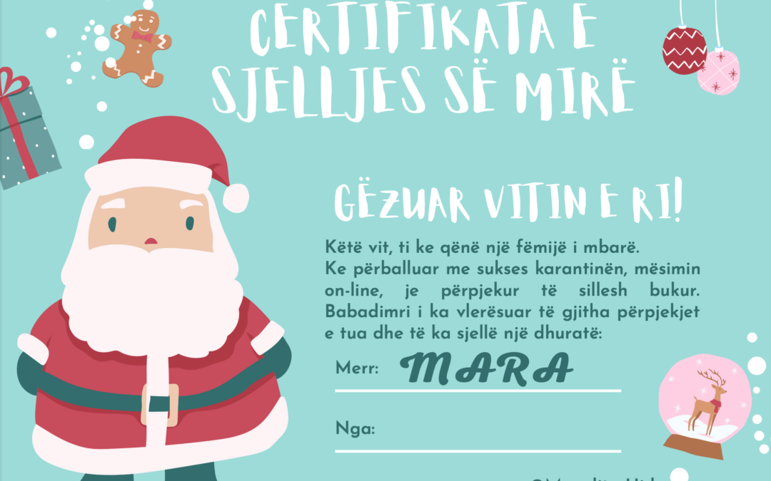 Certifikata e sjelljes së mirë- Manolita Hida